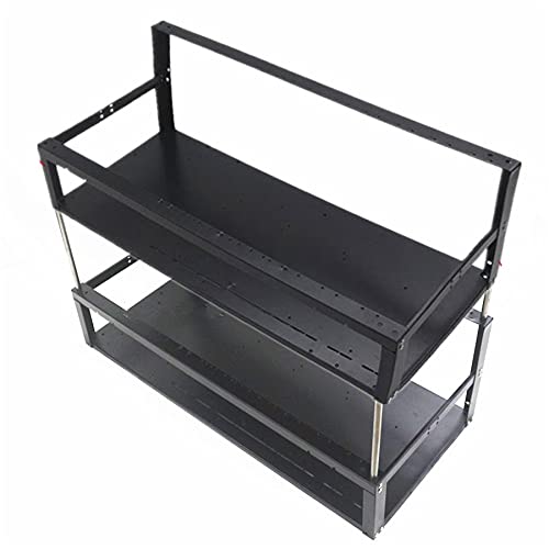 12 Gpu Open Air Frame Case - เคสคอมพิวเตอร์แร็คถ่ายโอนกรอบอากาศแบบเปิดสองชั้นสําหรับการ์ด GPU 12 ใบ