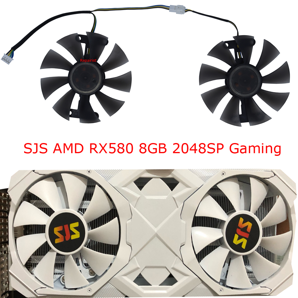 Rx 580 8Gb 2048Sp Gpu - พัดลมวีดีโอการ์ด GA91S2H อะไหล่ FL8015 12VB 2ชิ้น/เซ็ตตัวทำความเย็น