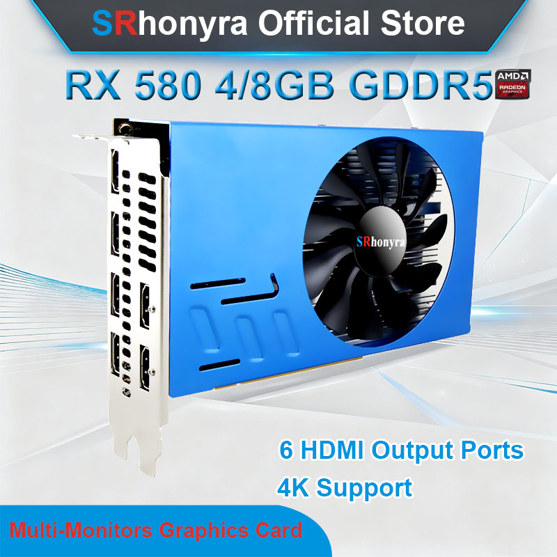การ์ดจอ SRhonyra AMD RX580 4/8 - Rx 580 8Gb 2048Sp Gpu บทวิจารณ์และราคา