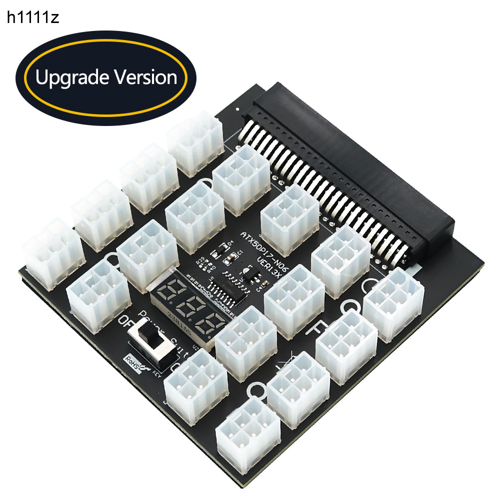 PCI-E 12V 50Pin To ATX 17 X 6P - 2000W Atx Mining Power Supply บทวิจารณ์และราคา