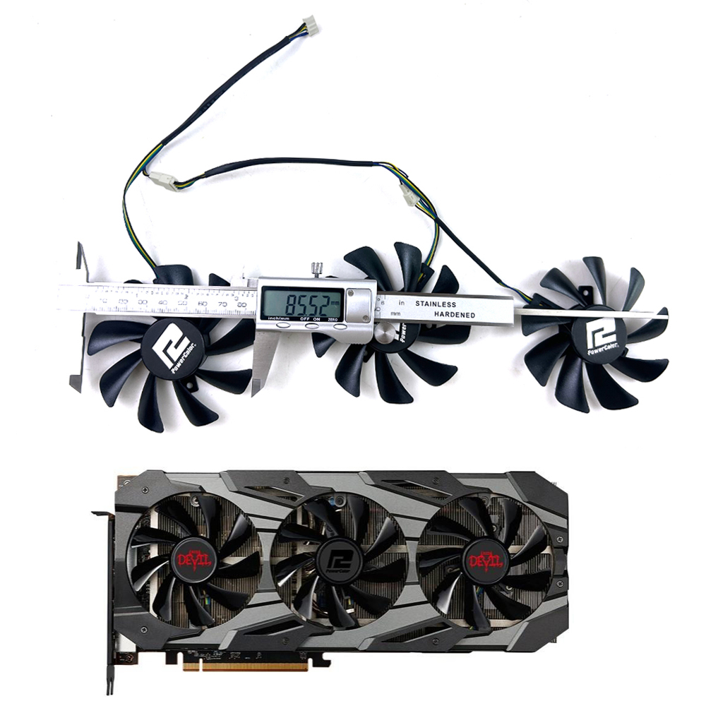 พัดลมระบายความร้อนใหม่ 4PIN T1 - Rx 5700 Xt 8Gb Video Card บทวิจารณ์และราคา